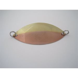 Lake Wobbler 2,5" Spoon 1 / 2 Copper / 1 / 2 Gold back Nickel bulk