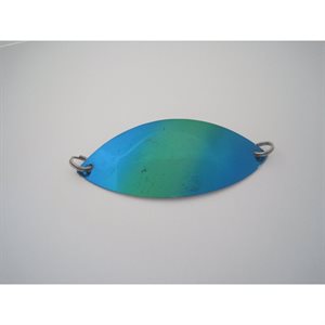 Lake Wobbler 2.5"Spoon Blue / green metal bulk
