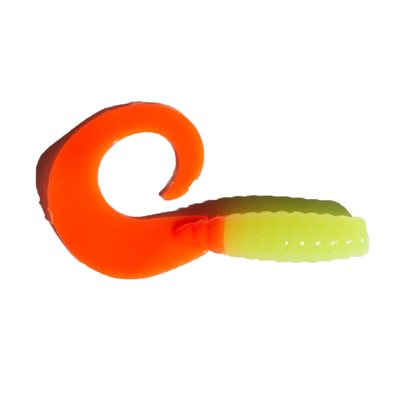 Grubs 3,5'' Chartreuse / Orange Tail Grubs 3,5'' Chartreuse / Orange Tail