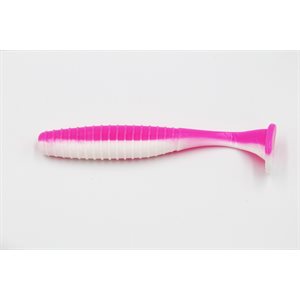 Rib Swim 4'' Shad Bubblegum / White