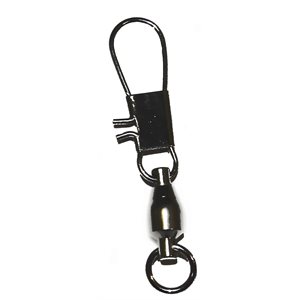 Black Ball Bearing Swivel with interlock snap Size 2 pack / 5
