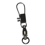 Black Ball Bearing Swivel with interlock snap Size 4 pack / 5