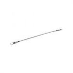 6" Black Wire Leader 7 branch with Crane Swivel test 30 lbs