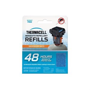 THERMACELL Backpacker Mat Only Refill - 48 Hours