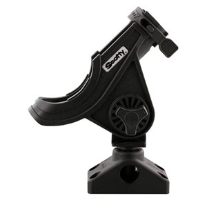 SCOTTY Baitcast / Spin Rod Holder, Black, w / 0241 Side