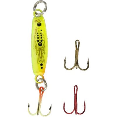 HT Jig A Whopper Lazer Rocker Minnow -1 / 4 Oz. Green Perch Gl HT Jig A Whopper Lazer Rocker Minnow -1 / 4 Oz. Green Perch Gl