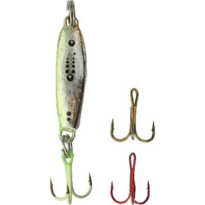 HT Jig A Whopper Lazer Rocker Minnow -1 / 4 Oz. Silver Lime 1 / HT Jig A Whopper Lazer Rocker Minnow -1 / 4 Oz. Silver Lime 1 /