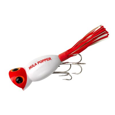 ARB Hula Popper White Red Head Size 2-1 / 4'', 5 / 8 oz ARB Hula Popper White Red Head Size 2-1 / 4'', 5 / 8 oz