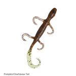 ZMAN Lizardz 6" Pumpkin / Chartreuse Tail 6 / Pack