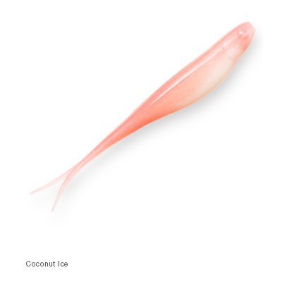 ZMAN Scented Jerk Shadz 4" Coconut Ice Glow 5 / Pack
