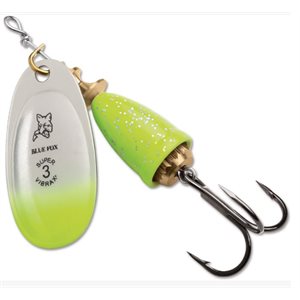 BLUE FOX Classic Vibrax 04 3 / 8 Chartreuse Blue Candyback