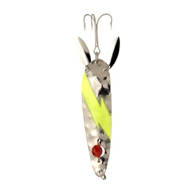 LUCKY STRIKE 3.5'' Attractor Spoon Hamm Nickel / Chartreuse