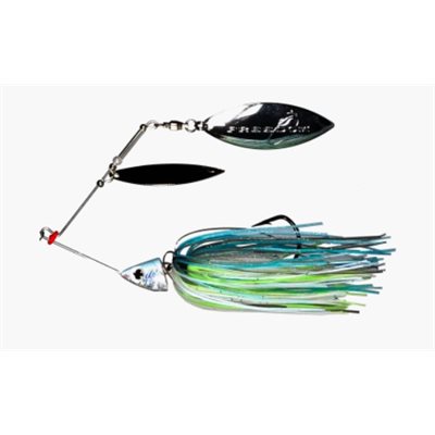 FREEDOM Double Wilow Leaf Spinnerbait Blue Shad 1 / 2 oz