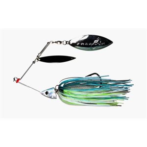 FREEDOM Double Wilow Leaf Spinnerbait Blue Shad 1 / 2 oz