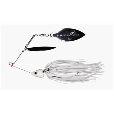 FREEDOM Double Wilow Leaf Spinnerbait White 1 / 2 oz